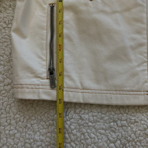 ATWYLD Heavy Canvas Cream Motorcycle Jacket Size Medium Women EUC Cordura Blend - Picture 9 of 9